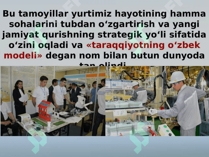 Taraqqiyotning o‘zbek modeli va uning ahamiyati 7