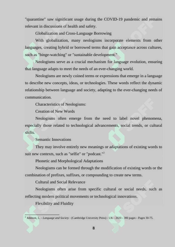 How neologisms are made: ways of replenishment of the vocabulary 7