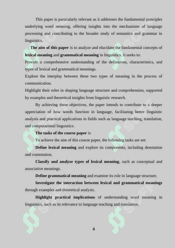 Types of word meaning: lexical meaning and grammatical meaning 3
