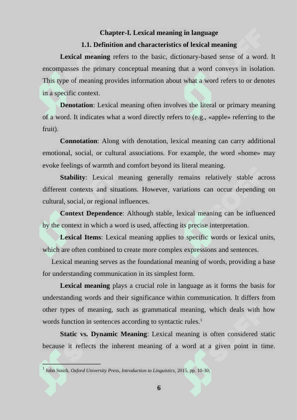 Types of word meaning: lexical meaning and grammatical meaning 5