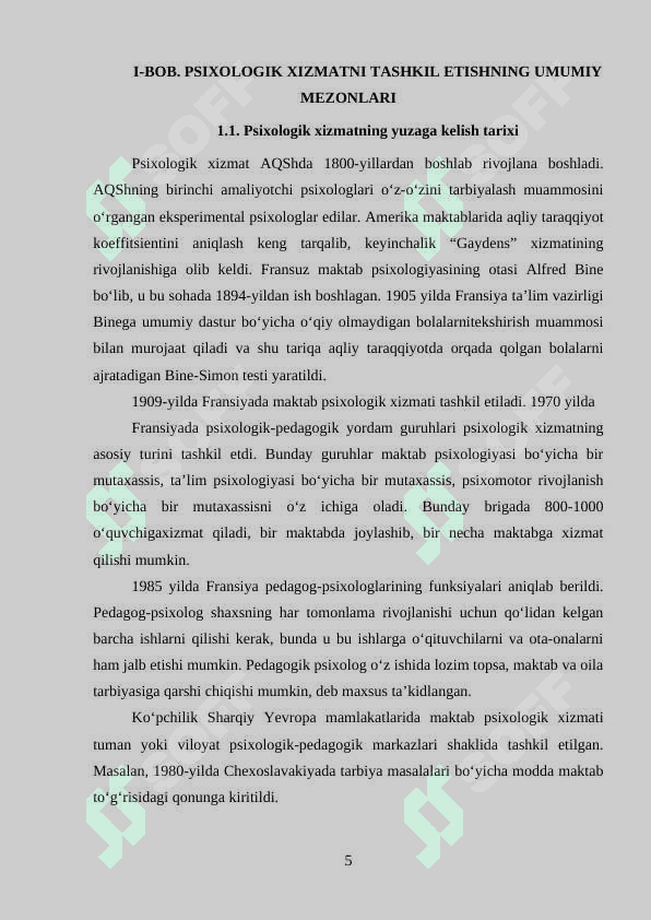 Psixologik xizmat fani rivojlanishining ilmiy-tarixiy asoslari 5