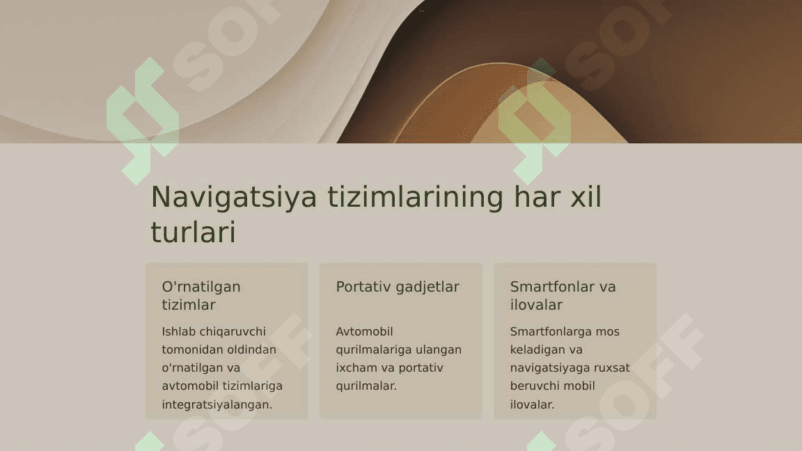 Avtomobilning navigatsiya tizimi 2