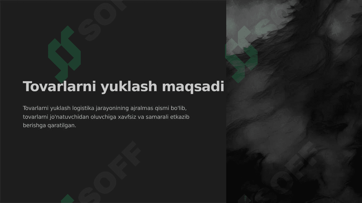Tovarlarni yuklash 2