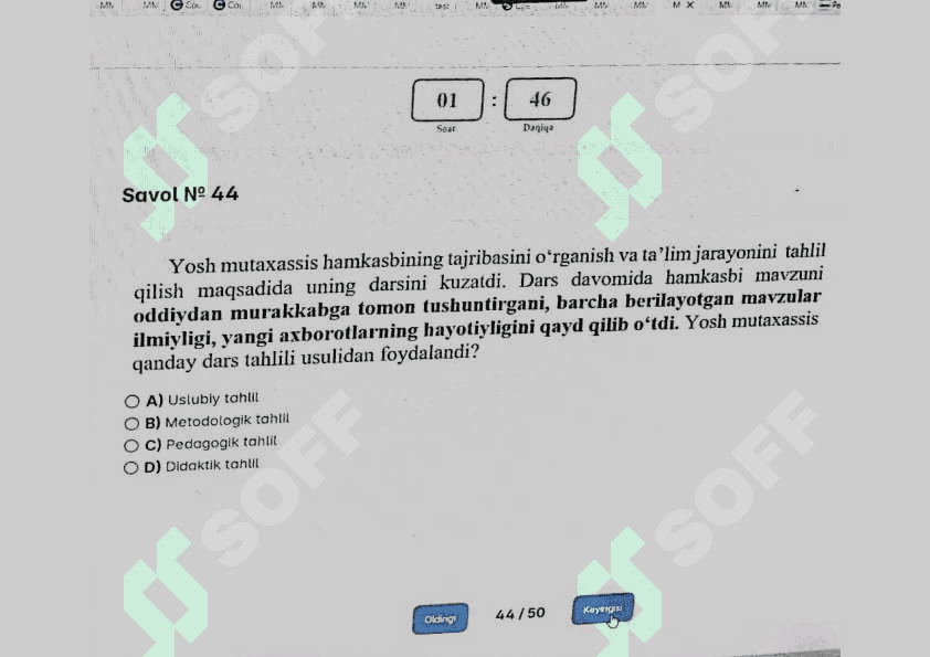Ped mahorat test 5