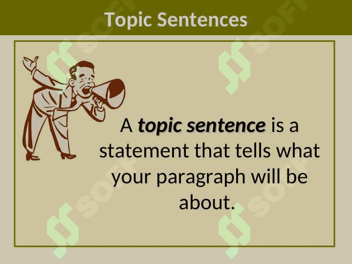 Writing Topic Sentences Mini-lesson 2