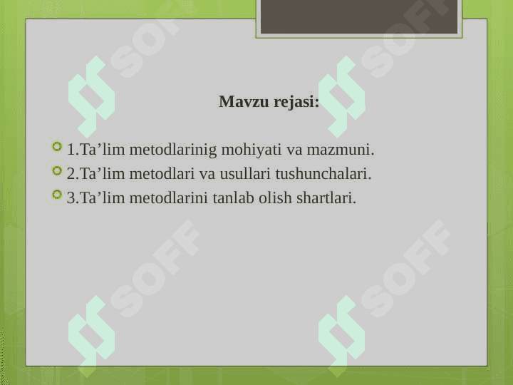 RIVOJLANISHNING ASOSIY QONUNIYATLARI 2