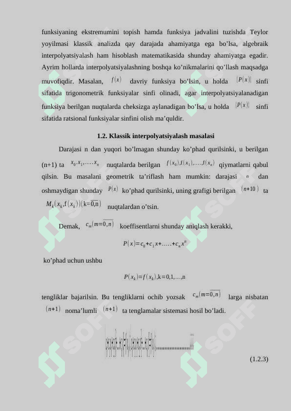 Funksiyani interpolyatsiyalash. Splaynlar 7