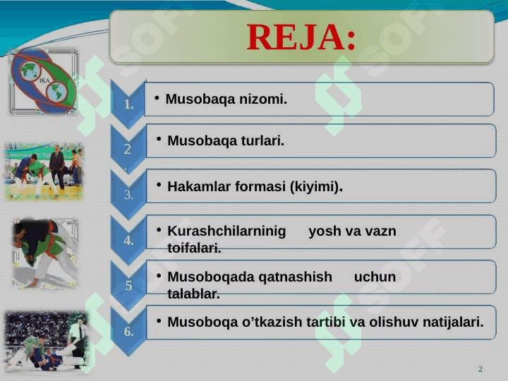MILLIY KURASH TURLARIDAN MUSOBOQALAR O’TKAZISH VA HAKAMLIK QILISH QOIDALARI. 2