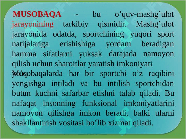 MILLIY KURASH TURLARIDAN MUSOBOQALAR O’TKAZISH VA HAKAMLIK QILISH QOIDALARI. 4