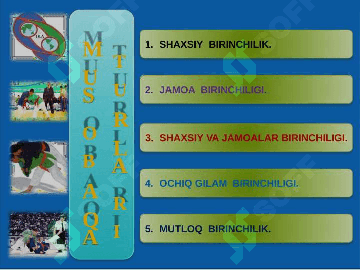 MILLIY KURASH TURLARIDAN MUSOBOQALAR O’TKAZISH VA HAKAMLIK QILISH QOIDALARI. 7