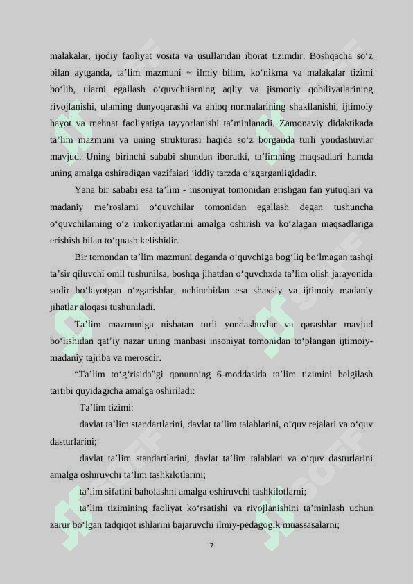 O‘QITISHNING TA’LIMIY METODLARI 7