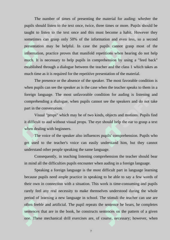 Teacher’s speech in the classroom 7