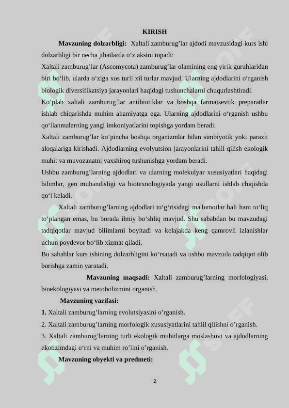 Xaltali zamburug'lar 2