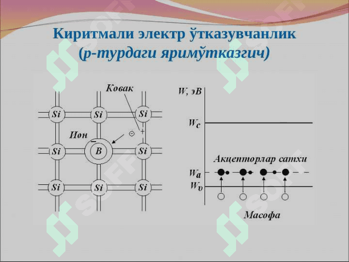 Яримўтказгич асбобларнинг электрофизик хусусиятлари 8
