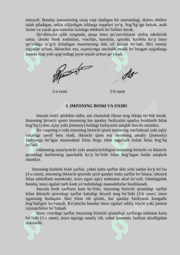 Grafalogiya ( Imzoga qarab shaxsiyatni aniqlash ) 4
