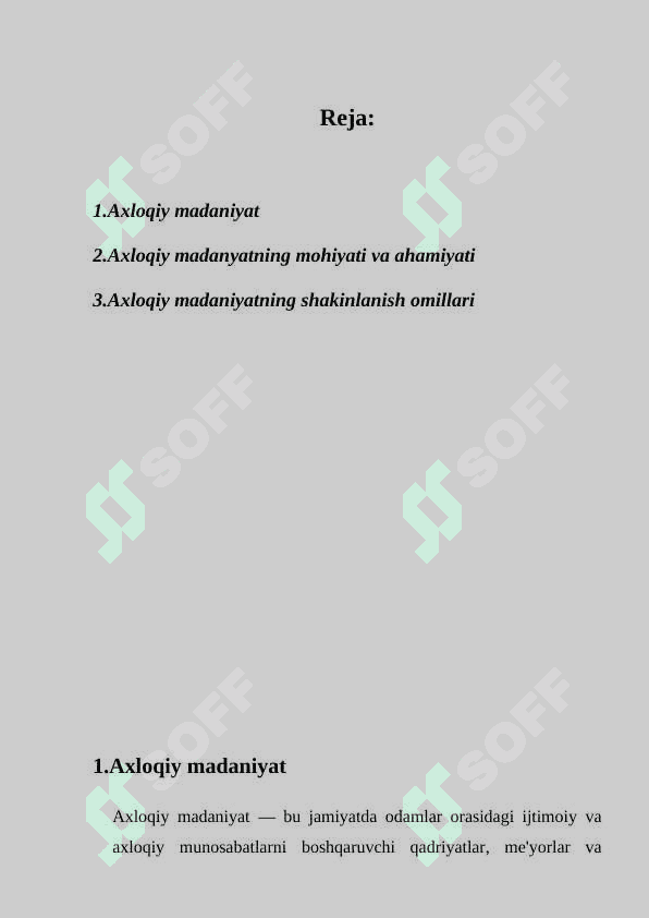 Axloqiy madaniyat 2