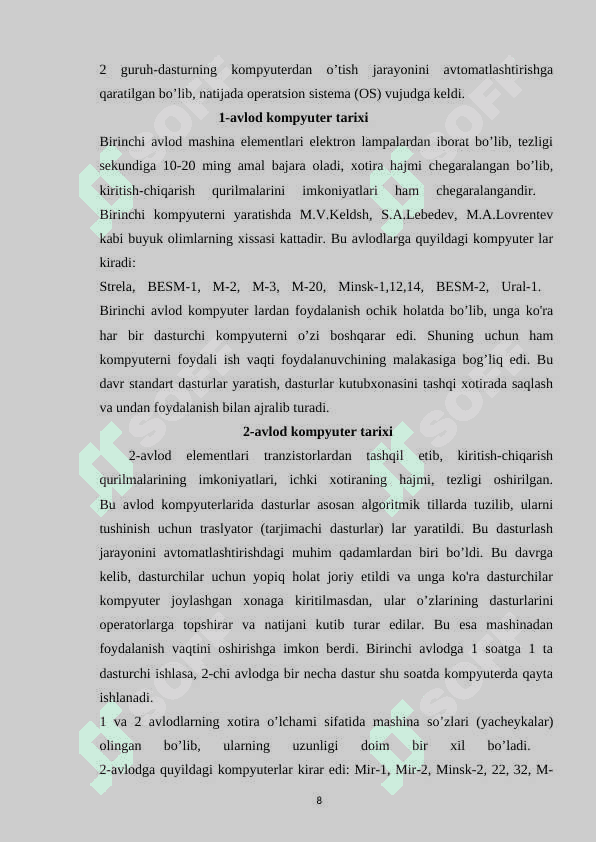 Kompyuter grafikasi bilan ishlovchi dasturlar va ularning imkoniyatlari 8