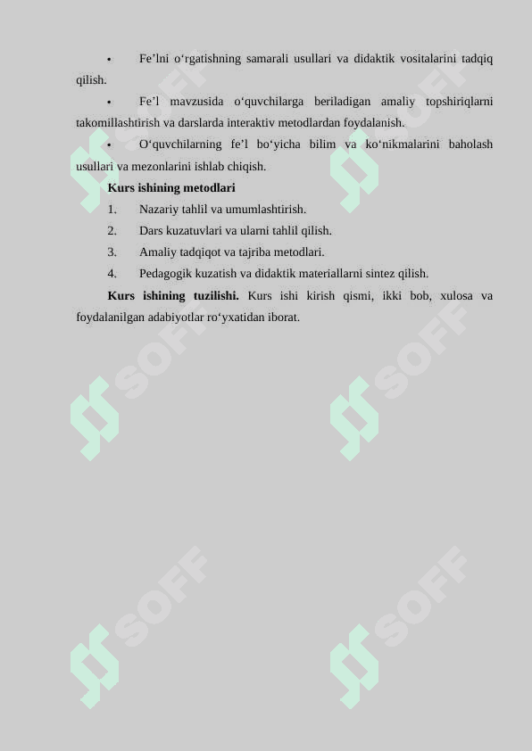 1-2-sinfda fe'l 3