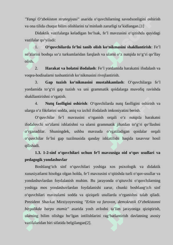 1-2-sinfda fe'l 5