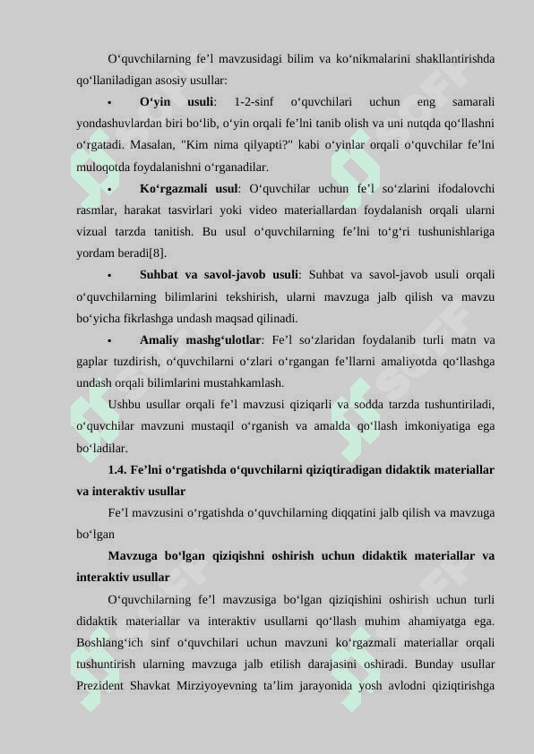1-2-sinfda fe'l 6