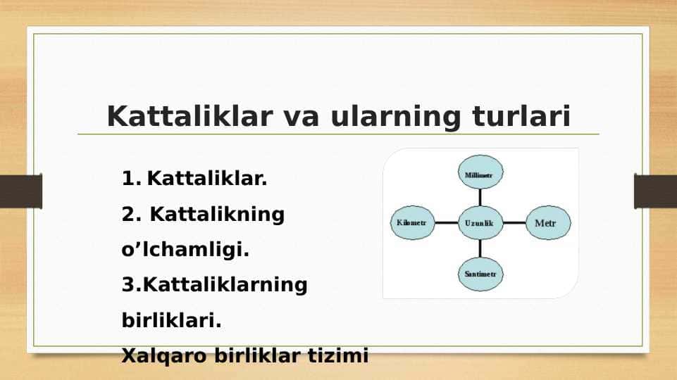Kattaliklar va ularning turlari 1