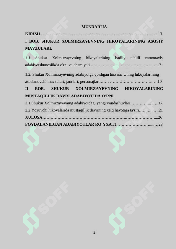 Shukur Xolmirzayevning mustaqillik davri  yillarida yozilgan hikoyalarining badiiy tahlili 2