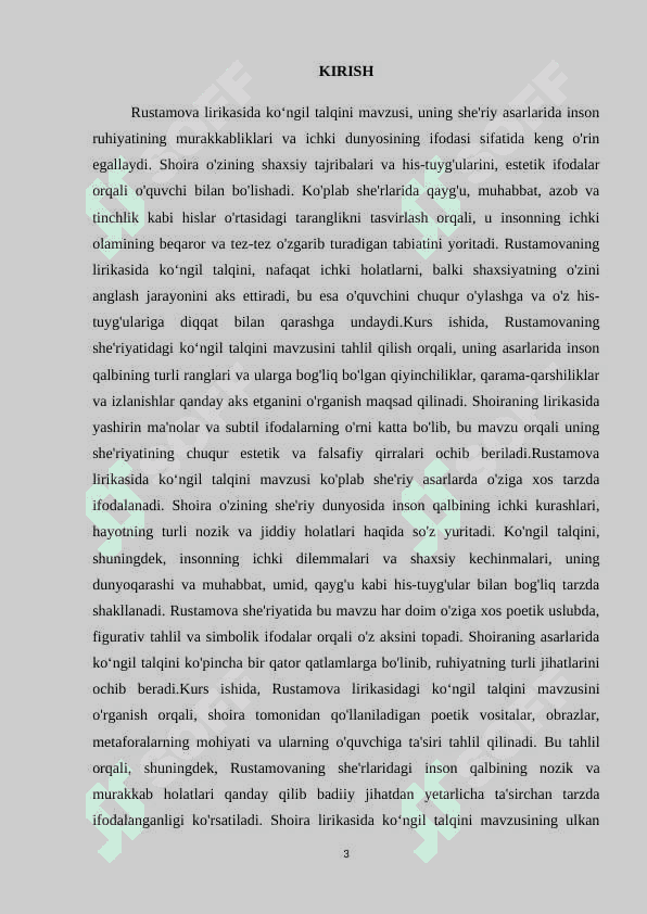 Xosiyat Rustamova lirikasida koʻngil talqini 3