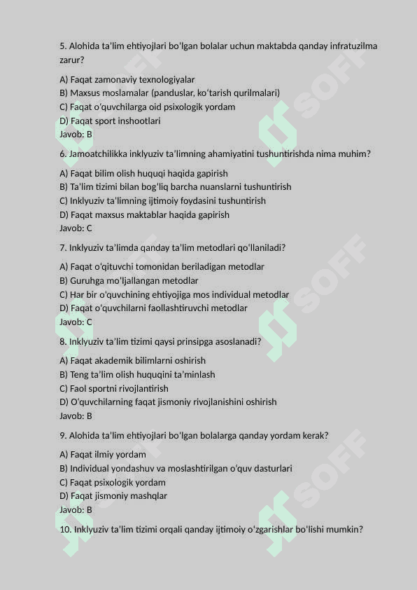 Jamoatchilik o‘rtasida alohida ta’lim ehtiyojlari bo‘lgan bolalarning bilim olish huquqi, inklyuziv o‘qitishning mazmun-mohiyati haqida tushuntirish ishlarini olib borish 2