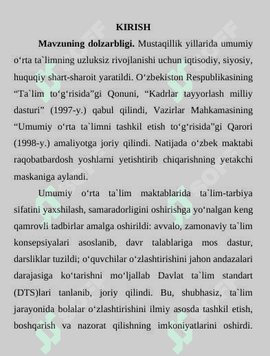 . SAVOD O‘RGATISHNING ASOSIY DAVRIDA O‘QUVCHILARNI O‘QISHGA O‘RGATISH 2