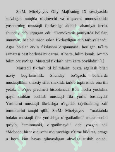 . SAVOD O‘RGATISHNING ASOSIY DAVRIDA O‘QUVCHILARNI O‘QISHGA O‘RGATISH 6