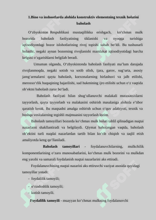 Bino va inshootlarda alohida konstruktiv elementning texnik holatini baholash 2