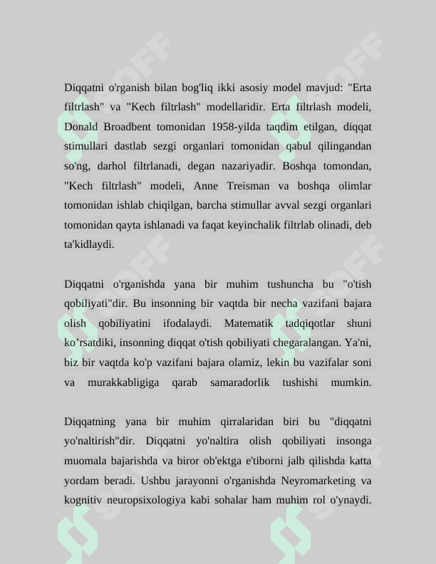 DIQQATNING RIVOJLANISHI VA BUZILISHI 4