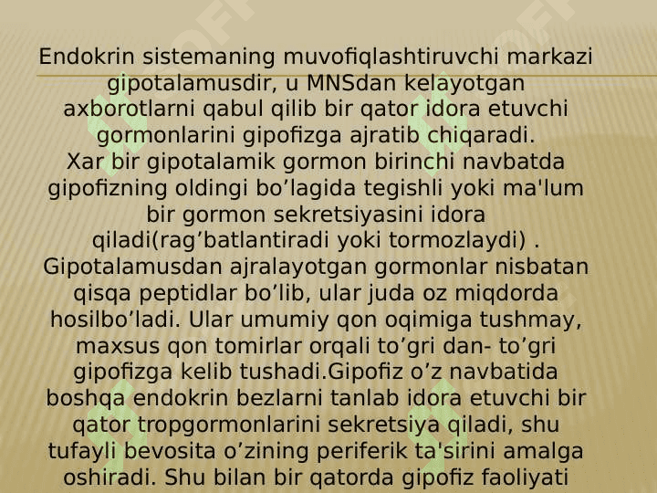 Patologik jarayonlarda rivojlanishida ichki sharoitlarning ahamiyati 2
