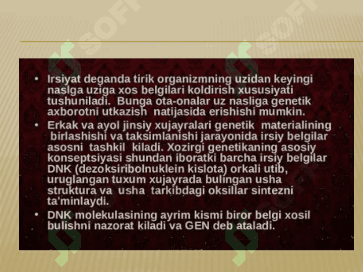 Patologik jarayonlarda rivojlanishida ichki sharoitlarning ahamiyati 8