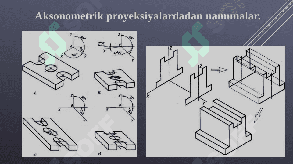Aksonometrik proyeksiyalar. Aylananing izometriyalari – ovallarni yasash 3