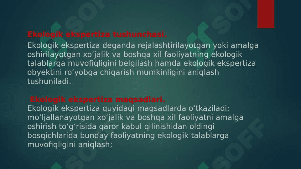 Ekologik ekspertiza 2