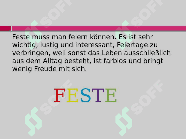 Feste und Bräuche 2