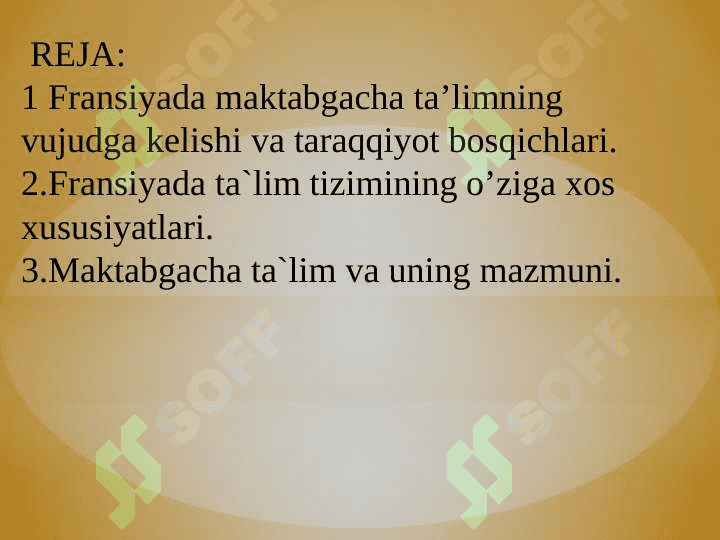 Fransiya maktabgacha ta’lim tizimi 2