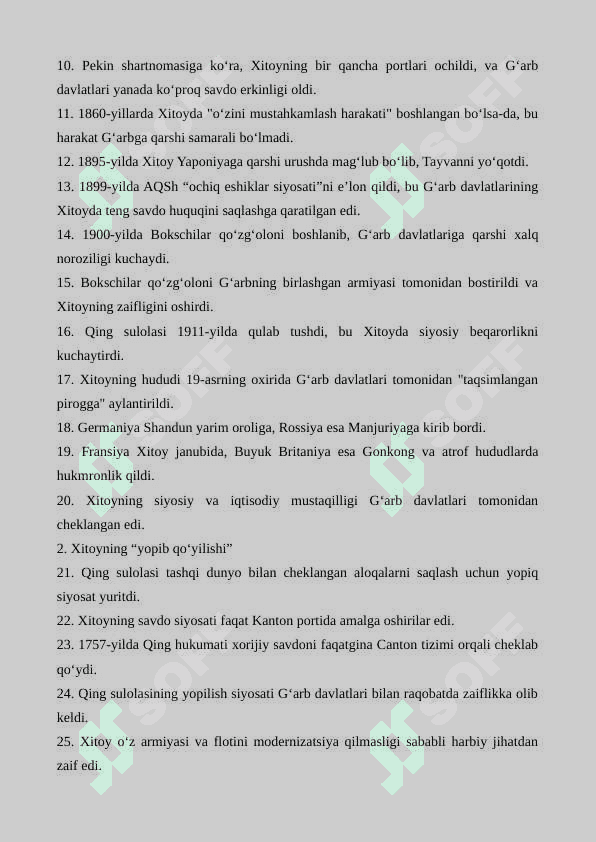 Jahon tarixidan dars ishlanma 5