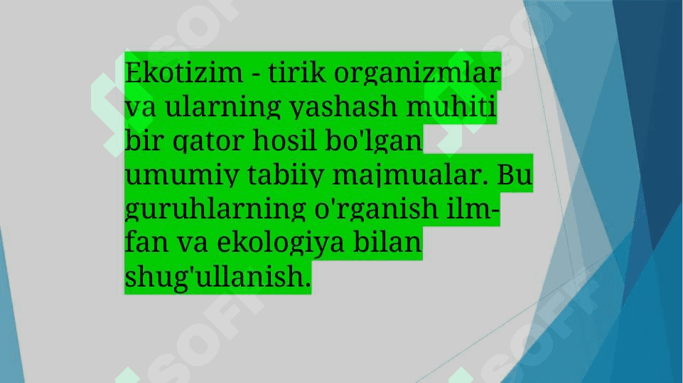 Antropogen ekotizimlar: Agroekosistemalar 3