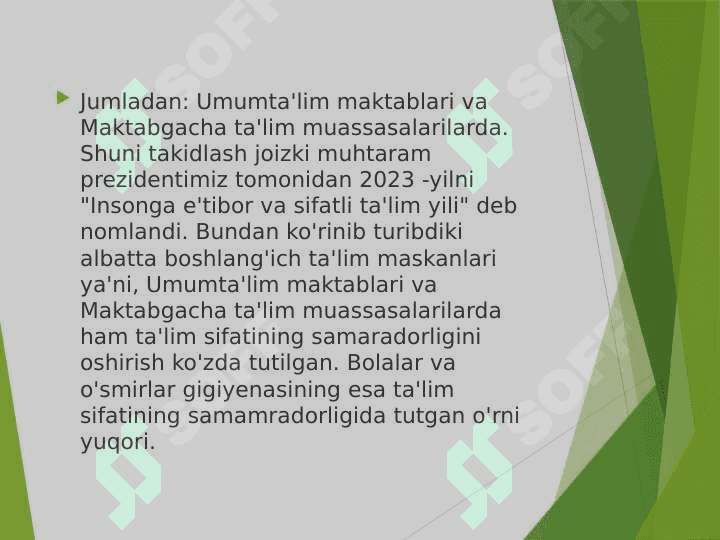 Maktabgacha bolalar muassasalari va maktablarga bo'lgan umumiy talab 3