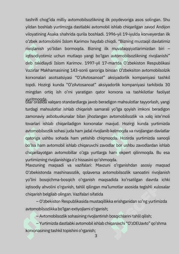 Mustaqillik yillarda avtomobilsozlik 4