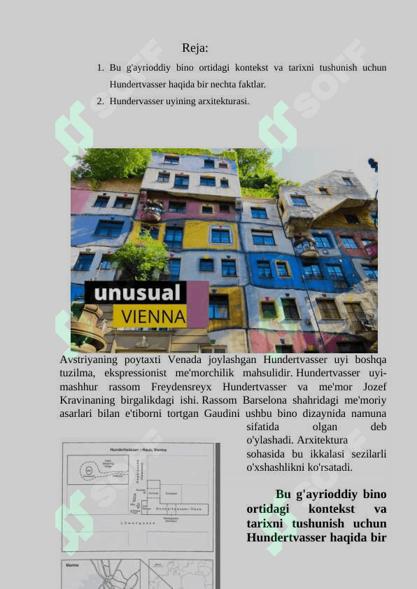 Avstriyalik Hundertwasserning g'alati uyi 2