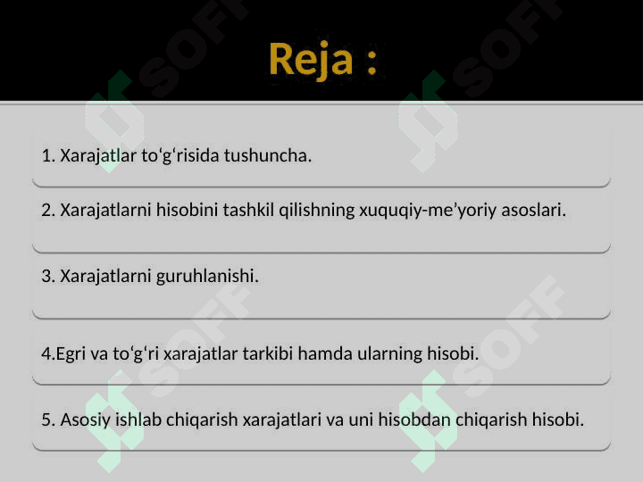 Ustama xarajatlar hisobi 2