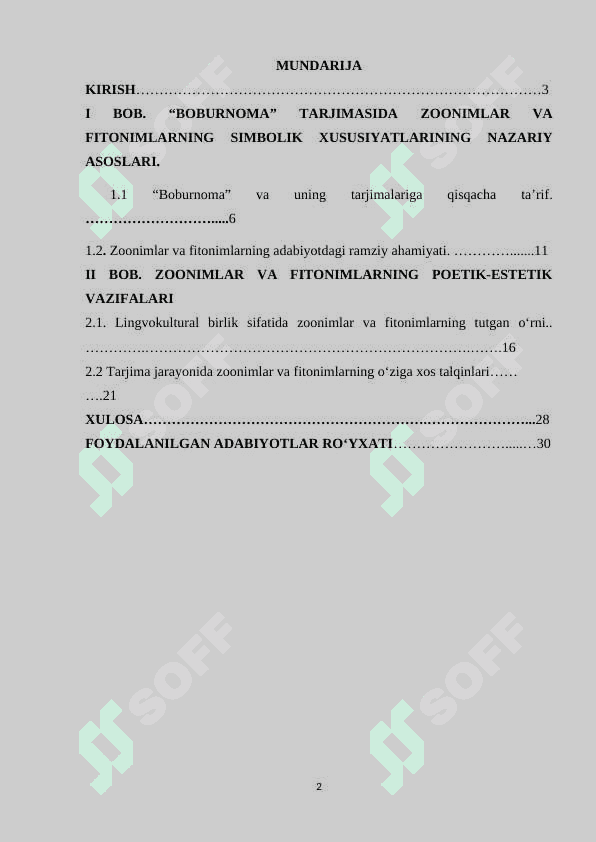 “Boburnoma” tarjimasida zoonimlar va fitonimlarning simbolik xususiyatlari. 2