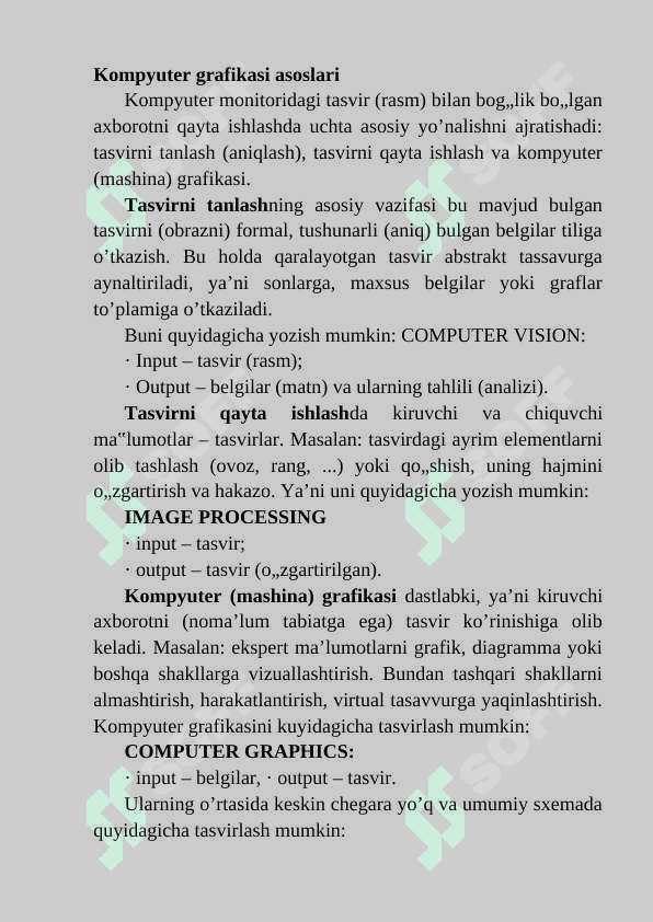 Grafikalarni ishlatish grafika chizish 2