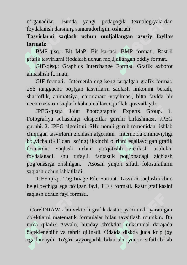 Grafikalarni ishlatish grafika chizish 8