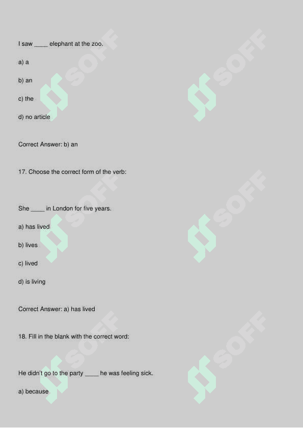 Ingliz tili test 6