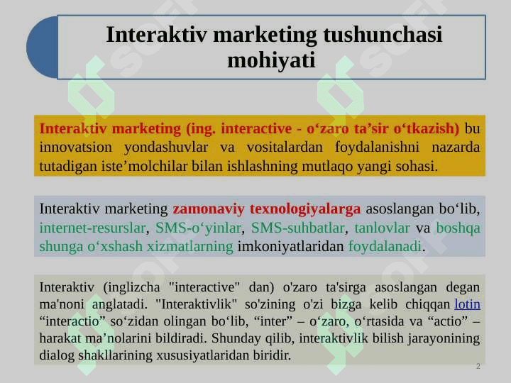 INTERAKTIV MARKETING 2