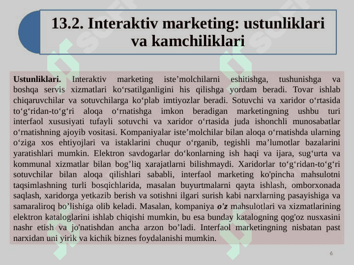 INTERAKTIV MARKETING 6